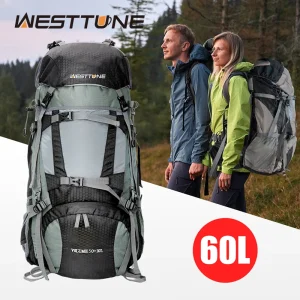 60L Explorer Internal Frame Backpack with Rain Cover